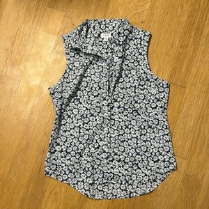 Jcrew medium sleeveless button down shirt